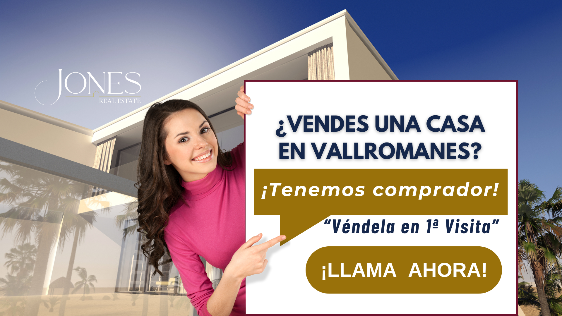 ¿Tienes una casa en Vallromanes y estás pensando en vender?  En Jones Real Estate tenemos una excelente noticia: ¡ya tenemos comprador para tu casa!